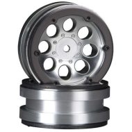 AXIAL 1.9 8 HOLE BEADLOCKS - SATIN CHROME (2PCS) AX8088